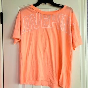 Victoria secret pink T shirt peach color